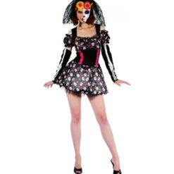 DRIM DISCOUNT Disfraz Calavera Día de los Muertos- Disfraces Y Complementos|Disfraces Y Complementos