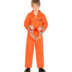 FIESTAS GUIRCA Halloween|Disfraz de Convicto Naranja