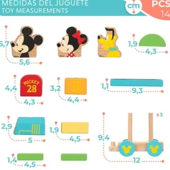 COLOR BABY Juegos De Madera|Disney Baby Tren de Madera