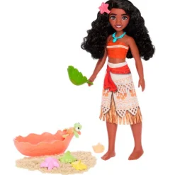 MATTEL Disney Muñeca Vaiana con Animalitos Marinos- Muñecas