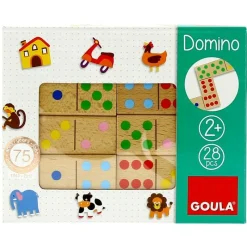 GOULA Dominó Topycolor de Madera- Juegos De Madera|Juegos De Mesa