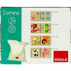 GOULA Dominó Topycolor de Madera- Juegos De Madera|Juegos De Mesa