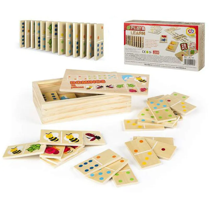COLOR BABY Juegos De Madera|Juegos De Mesa|Domino Animales Madera