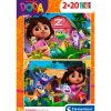 CLEMENTONI Puzzles Y Construcciones|Dora la Exploradora Puzzle 2x20 Piezas