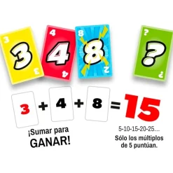 CREATIVE TOYS Double 5 Juego Cartas- Juegos De Mesa