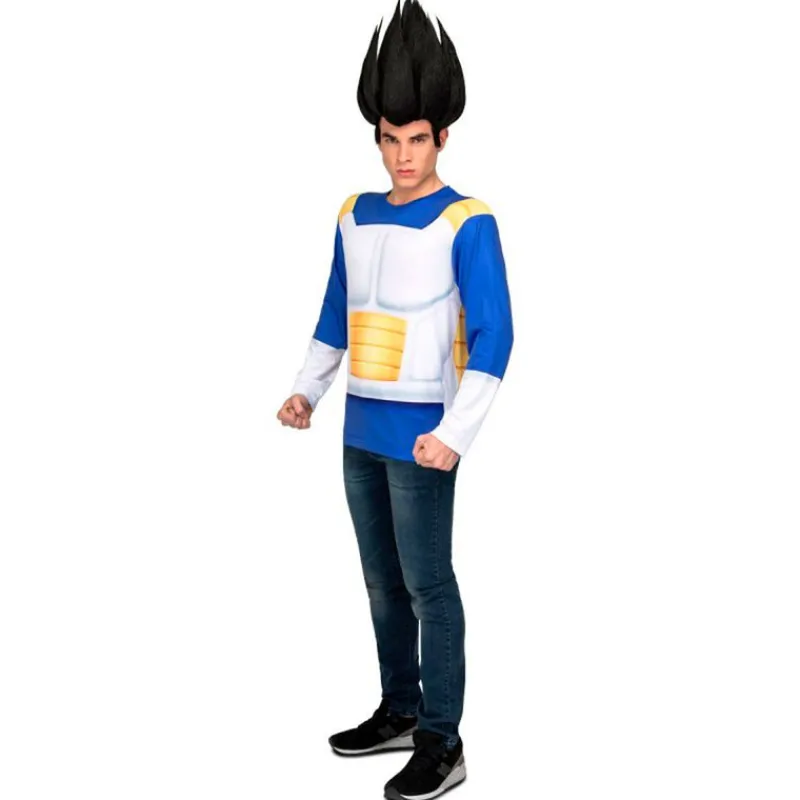 VIVING Disfraces Y Complementos|Disfraces Y Complementos|Dragon Ball Disfraz Camiseta Vegeta