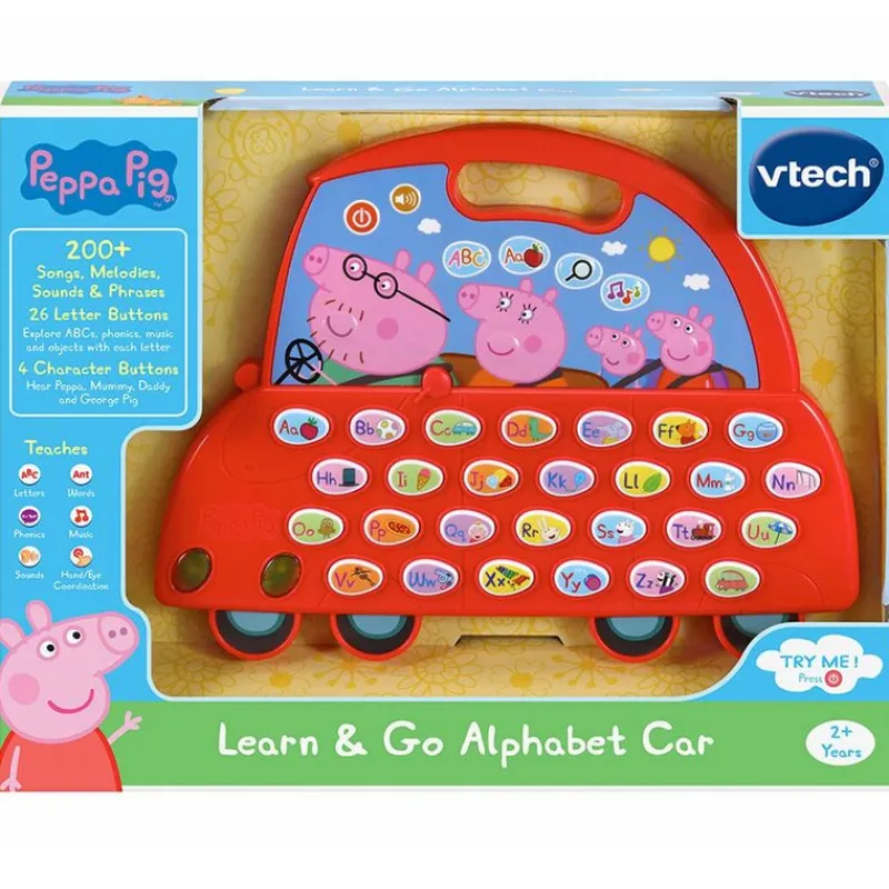 VTECH El Auto Alfabeto de Peppa Pig- Electrónicos|Juegos Y Juguetes Educativos