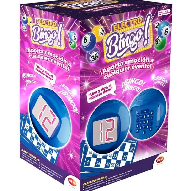 BIZAK Electro Bingo- Juegos De Mesa