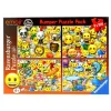 RAVENSBURGER Puzzles Y Construcciones|Emoji Super Pack 4 Puzzles de 100 Piezas