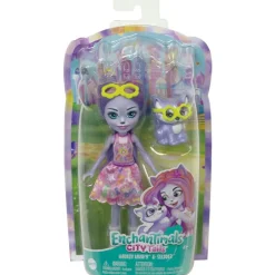MATTEL Enchantimals City Tails Hadley Husky & Sledder- Muñecas