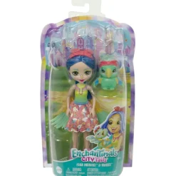 MATTEL Muñecas|Enchantimals City Tails Prita Parakeet & Flutter