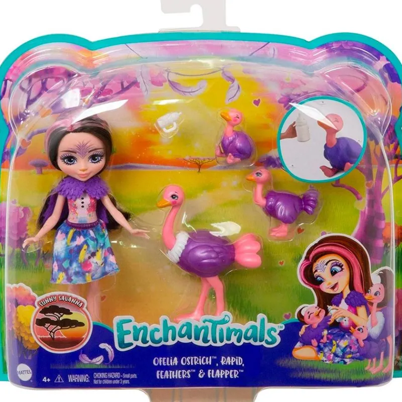 MATTEL Muñecas|Enchantimals Ofelia Ostrich & sus Amigos