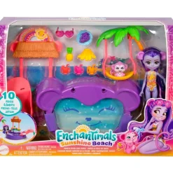MATTEL Muñecas|Enchantimals Playset Monito Chapoteo en la Piscina