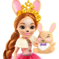 MATTEL Enchantimals Royals Brystal Bunny & Familia- Muñecas