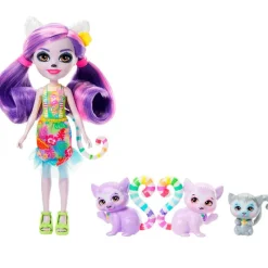 MATTEL Enchantimals Sunshine Beach Lorinda Lemur- Muñecas