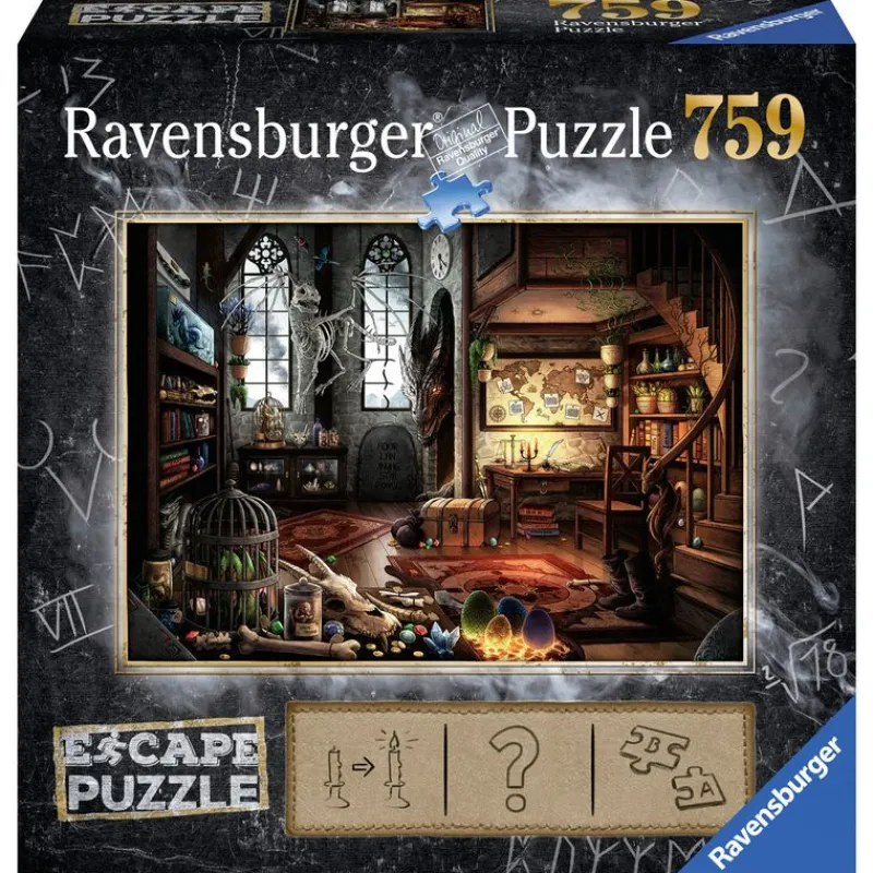 RAVENSBURGER Puzzles Y Construcciones|Escape Puzzle Dragón 759 Piezas