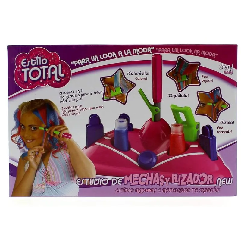 BIZAK Estilo Total Estudio de Mechas y Rizador New- Juegos Y Juguetes De Imitación