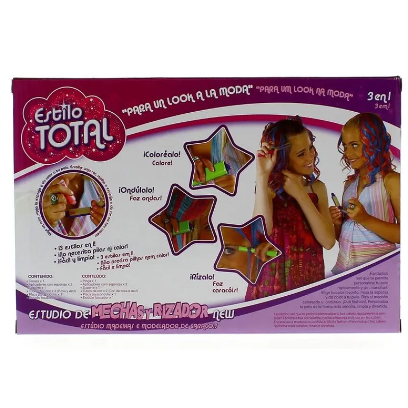 BIZAK Estilo Total Estudio de Mechas y Rizador New- Juegos Y Juguetes De Imitación