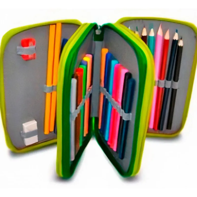 KIDS EUROSWAN Escolar|Estuche Infantil Triple Crazy Dino