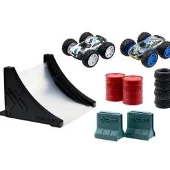 SELECCION DRIM Exost Pack Coches Retrofricción con Rampa Surtido- Vehículos, Trenes Y Parkings