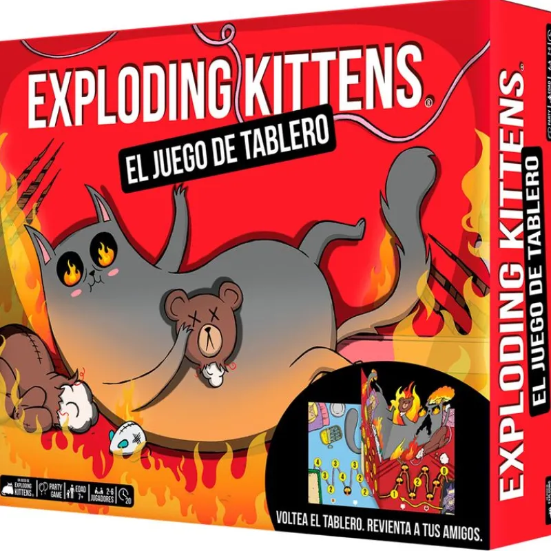 ASMODEE Amigos Y Familia|Juegos De Mesa|Exploding Kittens el Juego de Tablero