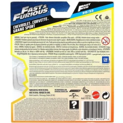 MATTEL Fast & Furious Vehículo Chevy Corvette Grand Sport- Vehículos, Trenes Y Parkings