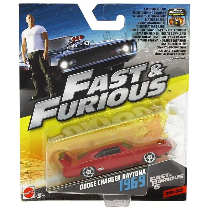 MATTEL Vehículos, Trenes Y Parkings|Fast & Furious Vehículo Dodge Charger Daytona 1969