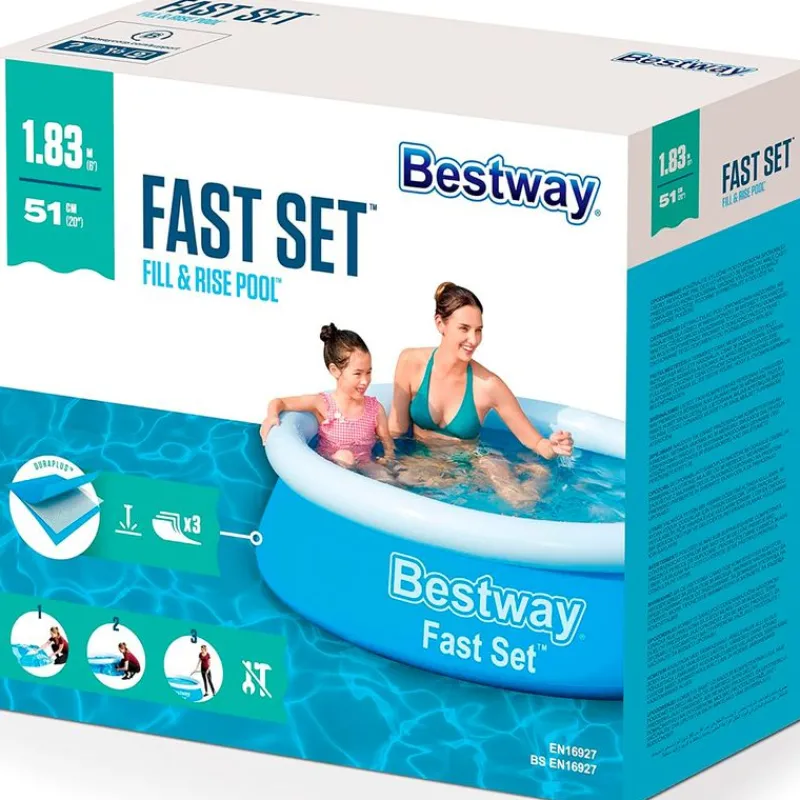 BESTWAY Fast Set Piscina Redonda- Aire Libre