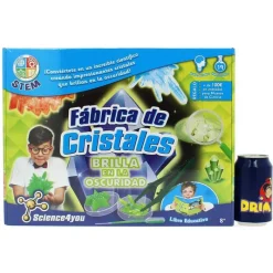 SCIENCE 4 YOU Fábrica de Cristales Fluorescente- Juegos Y Juguetes Educativos