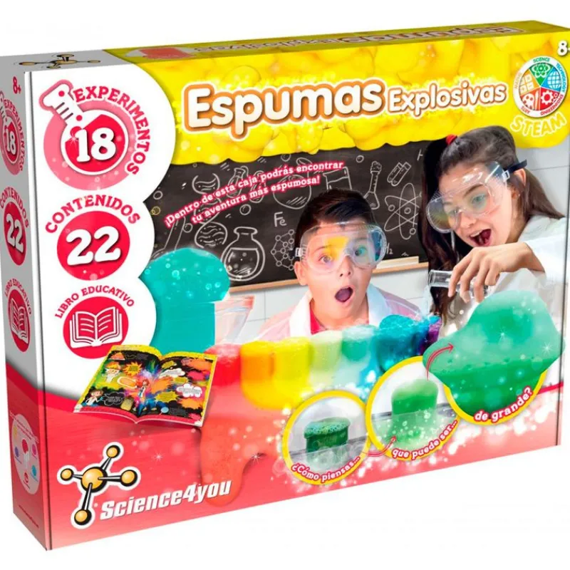 SCIENCE 4 YOU Fábrica Espumas Explosivas- Juegos Y Juguetes Educativos
