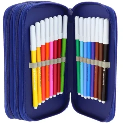 SAFTA F.C. Barcelona Estuche Triple Completo- Escolar