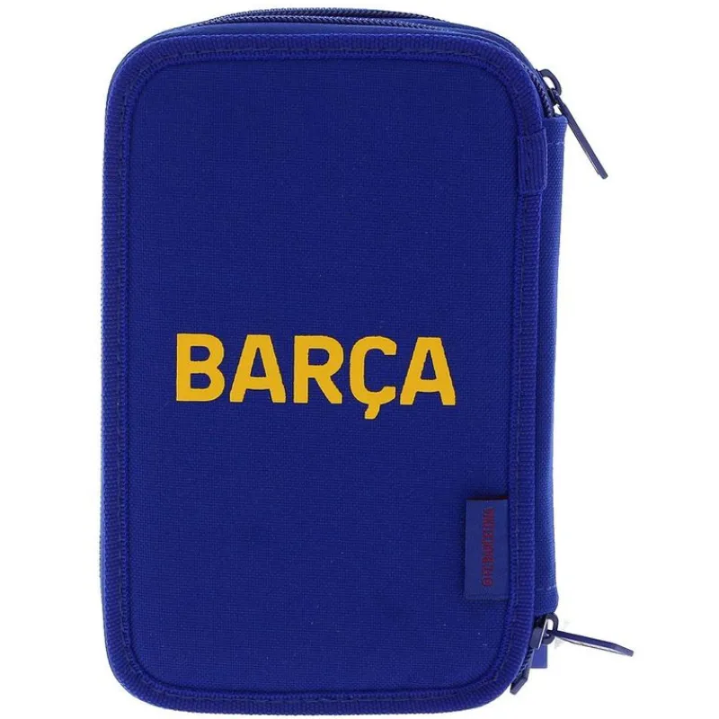 SAFTA F.C. Barcelona Estuche Triple Completo- Escolar