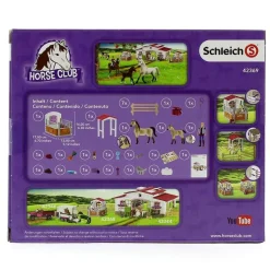 SCHLEICH Figuras Y Figuras De Acción|Figuras Cuadra con Caballos Árabes y Cuidadora