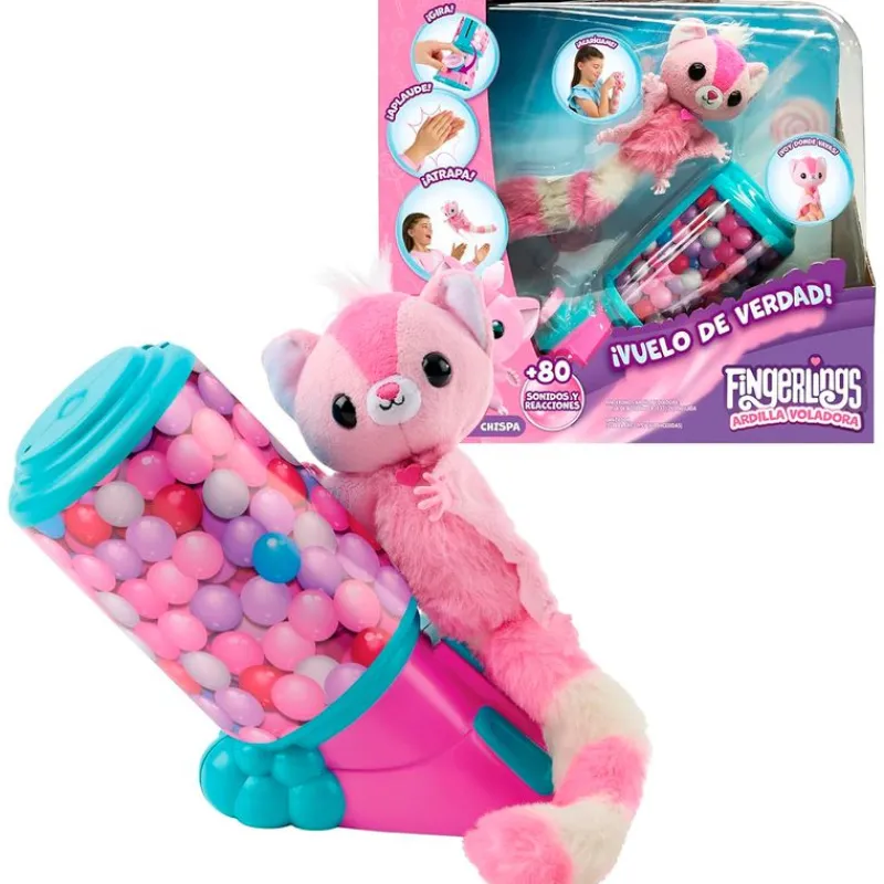 BIZAK Fingerlings Ardilla Voladora- Muñecas