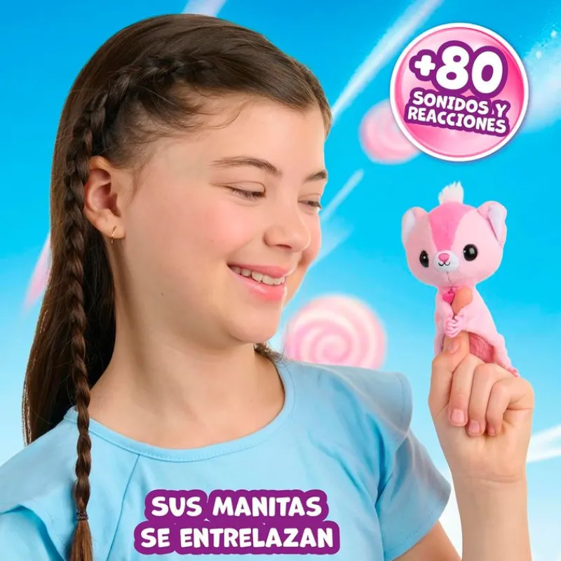 BIZAK Fingerlings Ardilla Voladora- Muñecas