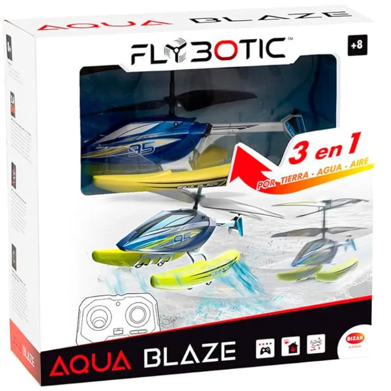 BIZAK Flybotic Aqua Blaze Helicóptero R/C- Helicópteros Y Aviones