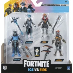 SELECCION DRIM Fortnite Pack Figuras Ice vs Fire- Figuras Videojuegos|Figuras Y Figuras De Acción