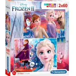 CLEMENTONI Frozen 2 Puzzle 2x60 Piezas- Puzzles Y Construcciones