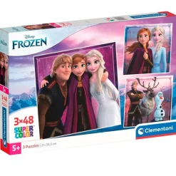 CLEMENTONI Puzzles Y Construcciones|Frozen Puzzle 3x48 Piezas