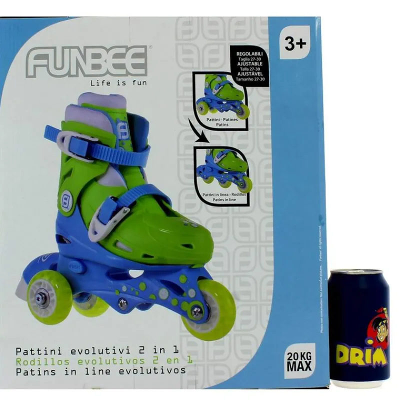 D'ARPÈJE Funbee Tri Skates Patines 2 en 1 27/30- Bicicletas, Correpasillos Y Triciclos