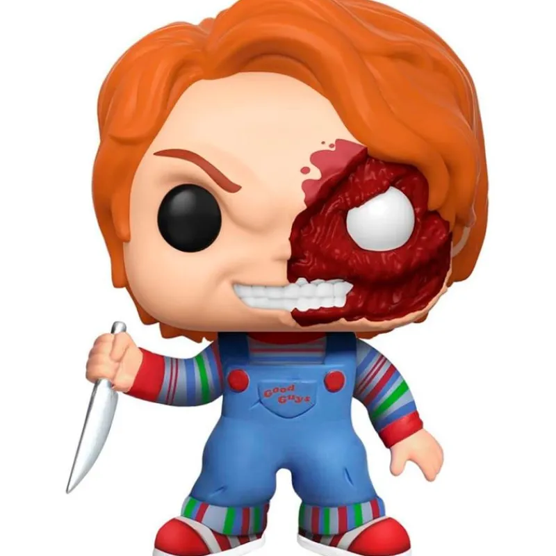 FUNKO POP Halloween|Funko Películas Y Series|! Chucky Media Cara Dañada
