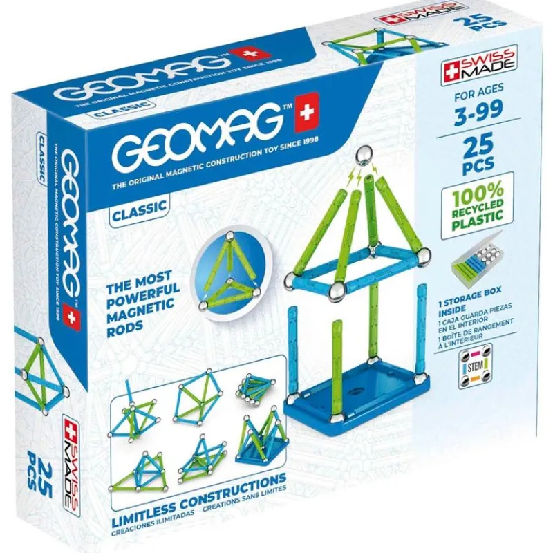 SELECCION DRIM Geomag Green 25 Piezas- Puzzles Y Construcciones