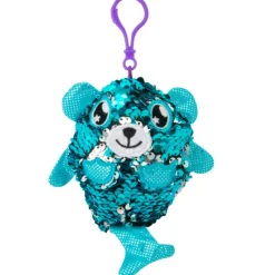 SELECCION DRIM Glitter Palz Llavero de Lentejuelas Oso Sirena- Ropa Y Complementos