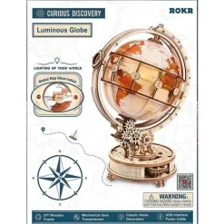 MADNESS TOYS Globo Luminoso Maqueta Madera- Puzzles Y Construcciones|Juegos De Madera