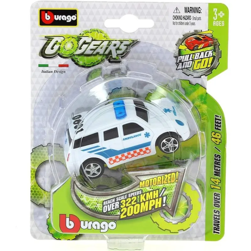 BURAGO Vehículos, Trenes Y Parkings|Go Gears Vehículo Ambulancia