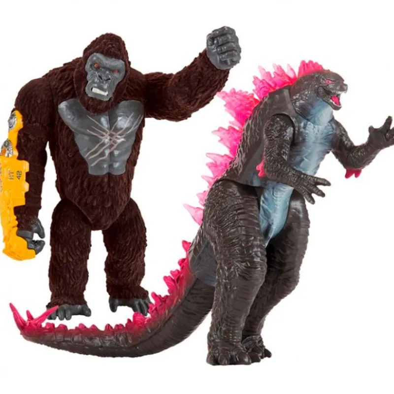FAMOSA Figuras Y Figuras De Acción|Godzilla vs Kong Figura Real Feel Surtida