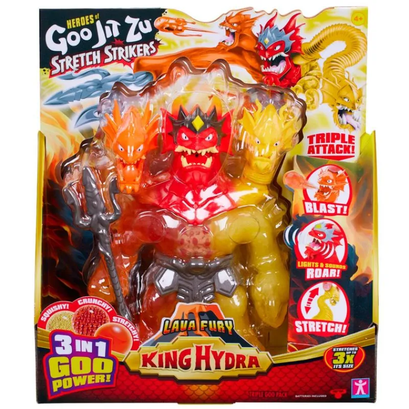 BANDAI Figuras Y Figuras De Acción|Goo Jit Zu King Lava Fury
