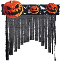 FIESTAS GUIRCA Halloween|Halloween Decoración Cortina Calabazas