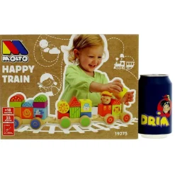 MOLTO Juegos De Madera|Primera Infancia Y Preescolar|Happy Train Tren Infantil de Madera