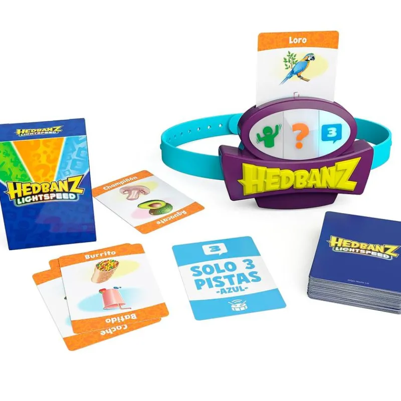 SPIN MASTER Hedbanz LightSpeed- Juegos De Mesa